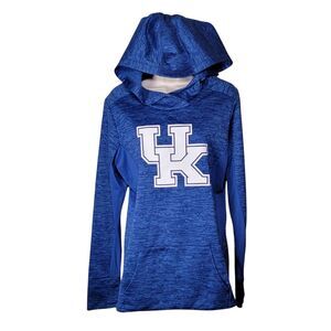 Fanatics UK Wildcats Pullover Hoodie Women's Large Kentucky‎ Blue Thumbholes